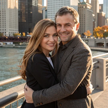 Mike, American engineer from Chicago, with his Ukrainian wife Oksana from Kyiv - married through SlavicLove